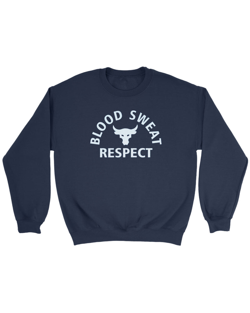 the rock blood sweat respect hoodie