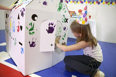 Cardboard playhouse