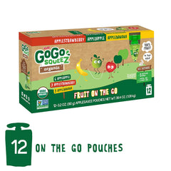 Organic baby food in pouches