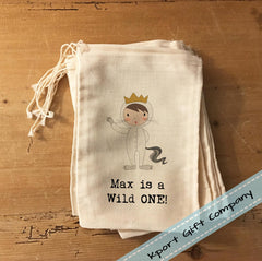 Custom cotton pouch for party favors for 1st birthday party ideas