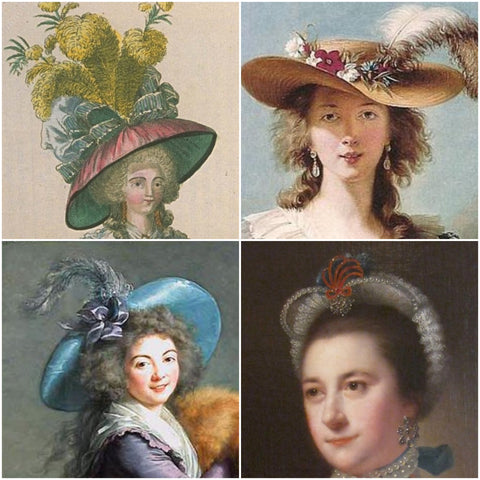 18th Century Hat Styles - combo #3