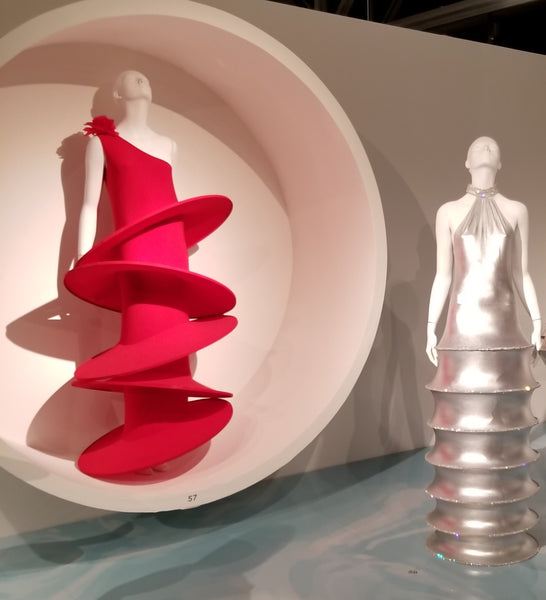 Some of the bouncy circles dresses by Pierre Cardin at SCADFash