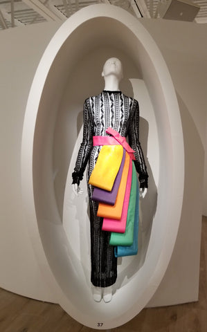 1977 Lace and Coloful Flaps Dress by Pierre Cardin at SCADFash