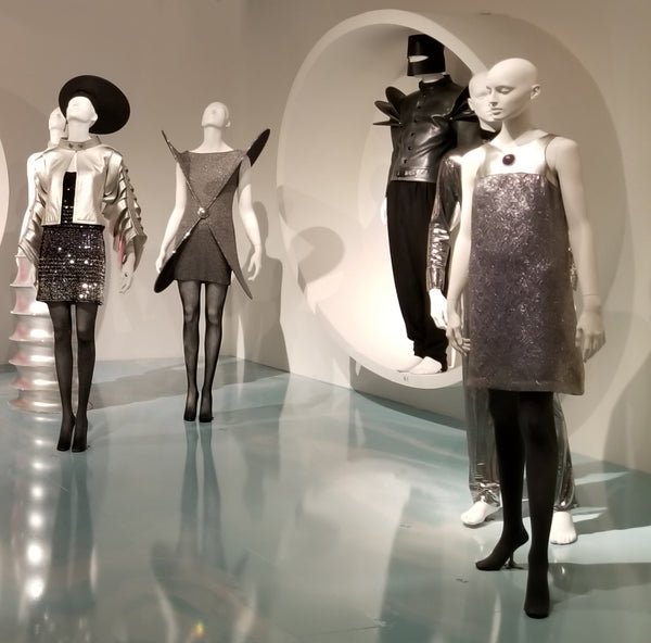 Metallic outfits by Pierre Cardin at SCADFash