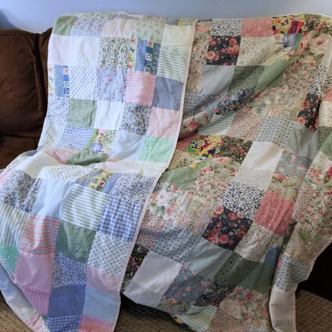 patchwork quilt by mom and me