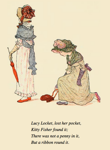 Kate Greenaway illustration of Lucy Locket