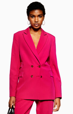 BRIGHT Pink fully lined Blazer from Topshop