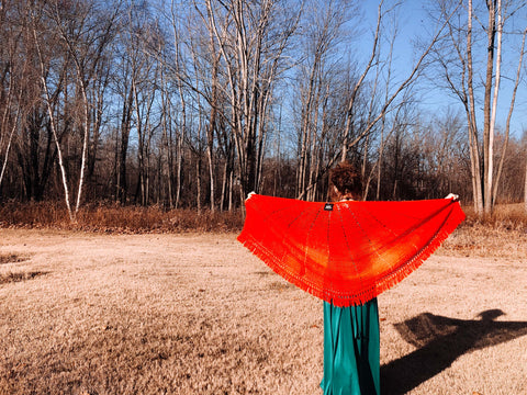 vintage crochet poncho 