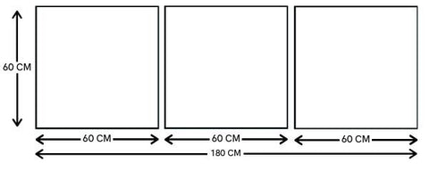 tableau guide des taille Boutique One Piece tableau 3 pièces très grand