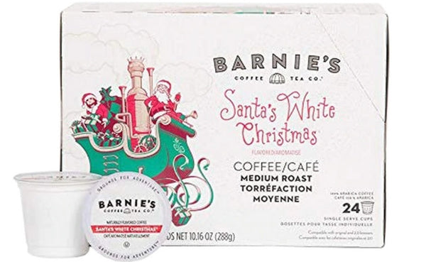 Barnie's Coffee Kitchen Coffee Single Cups - Santa's White Christmas