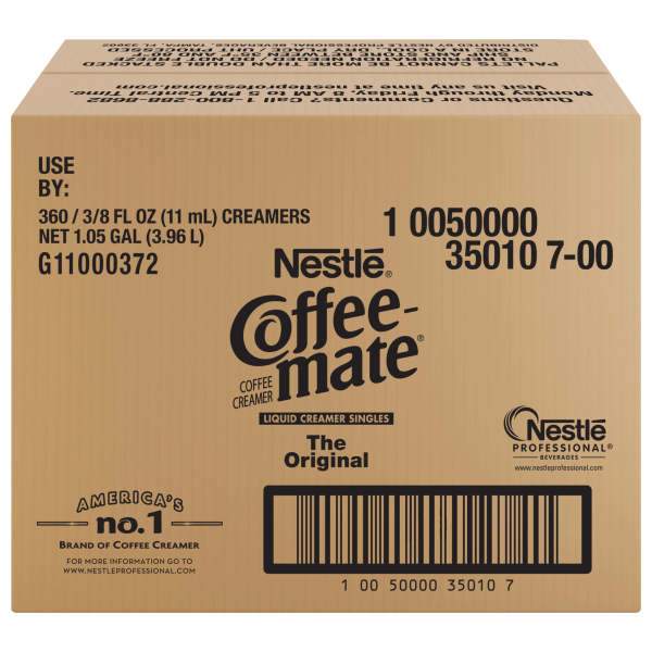 Coffee-mate Original Liquid Creamer Singles, 360 Count Cups