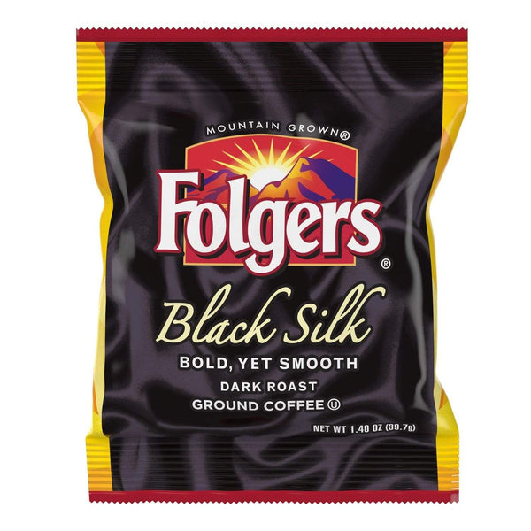 Folgers Coffee - Black Silk (Dark Roast) - 42 - 1.40 oz. Pillow Pack