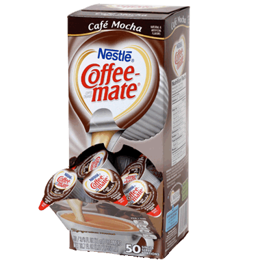 Coffee-mate Liquid Coffee Creamer Tubs - Café Mocha - 50 count Box