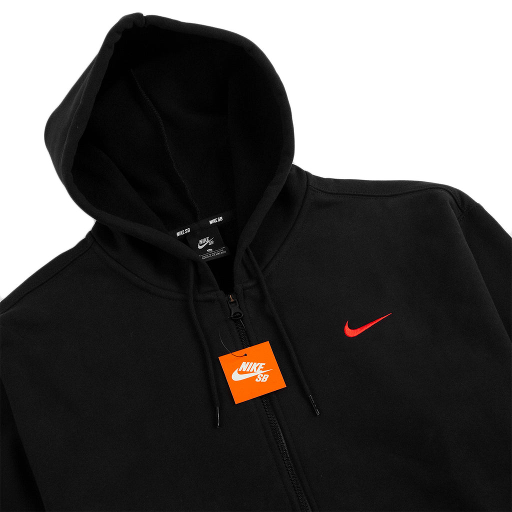 Orange Label x Oski Zip Up Hoodie in Black / University Red by Nike SB