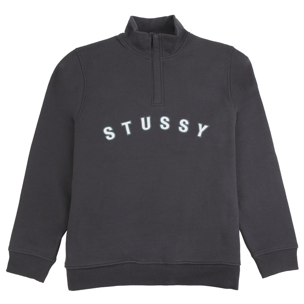 stussy half zip sweatshirt