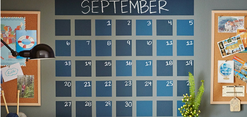 Colored Chalkboard Calendar: DIY Tips and Techniques
