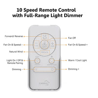 The Smafan Icebreaker 60'' smart fan delivers high and energy-efficient airflow in a sleek design. With dimmable integrated LED, 10-Speed whisper-quiet DC motor, available remote, phone app, and voice integration control, and airfoils in classic white or black or clear, Icebreaker helps you enjoy your better lif