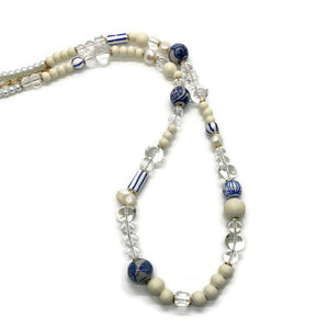 Ivory Chinoiserie Beaded Necklace