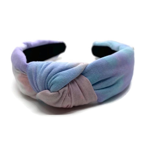 Pastel Cotton Tie Dye Topknot Headband
