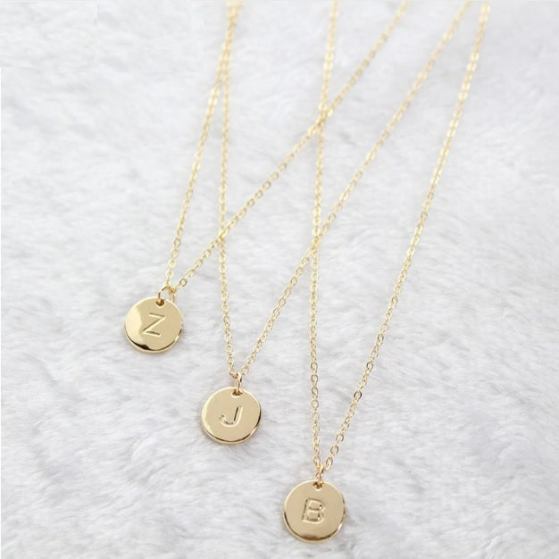 personalized disk necklace