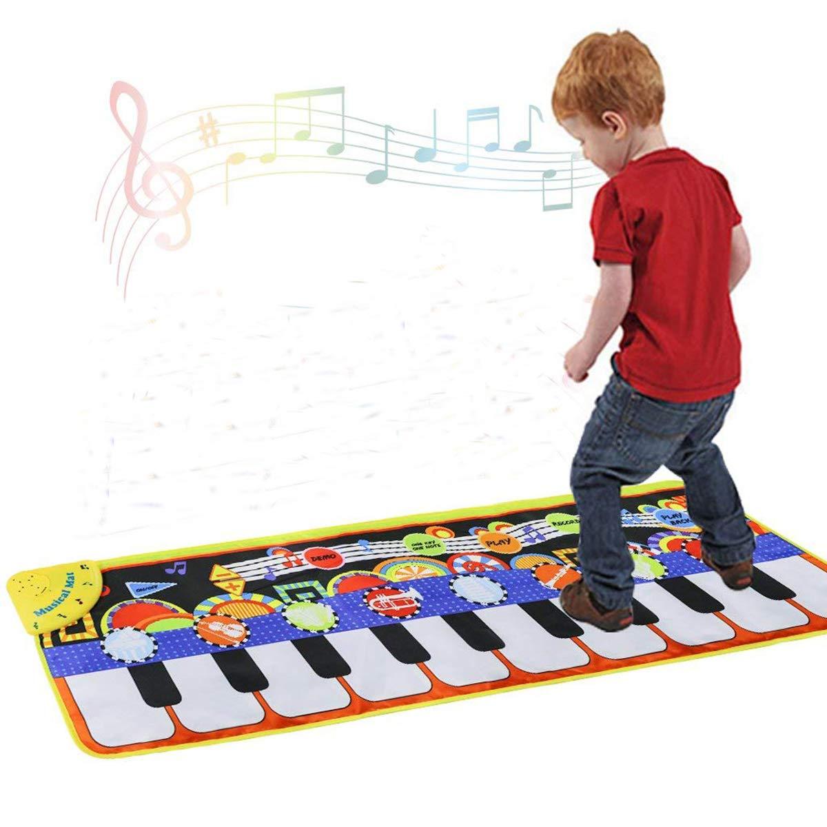 Cyiecw Piano Music Mat Keyboard Play Mat Music Dance Mat With 19