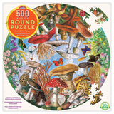 Eeboo Round Puzzle Mushrooms
