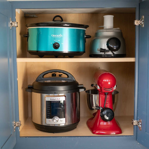 kitchen cabinet with appliances kitchen aid instant pot crock pot
