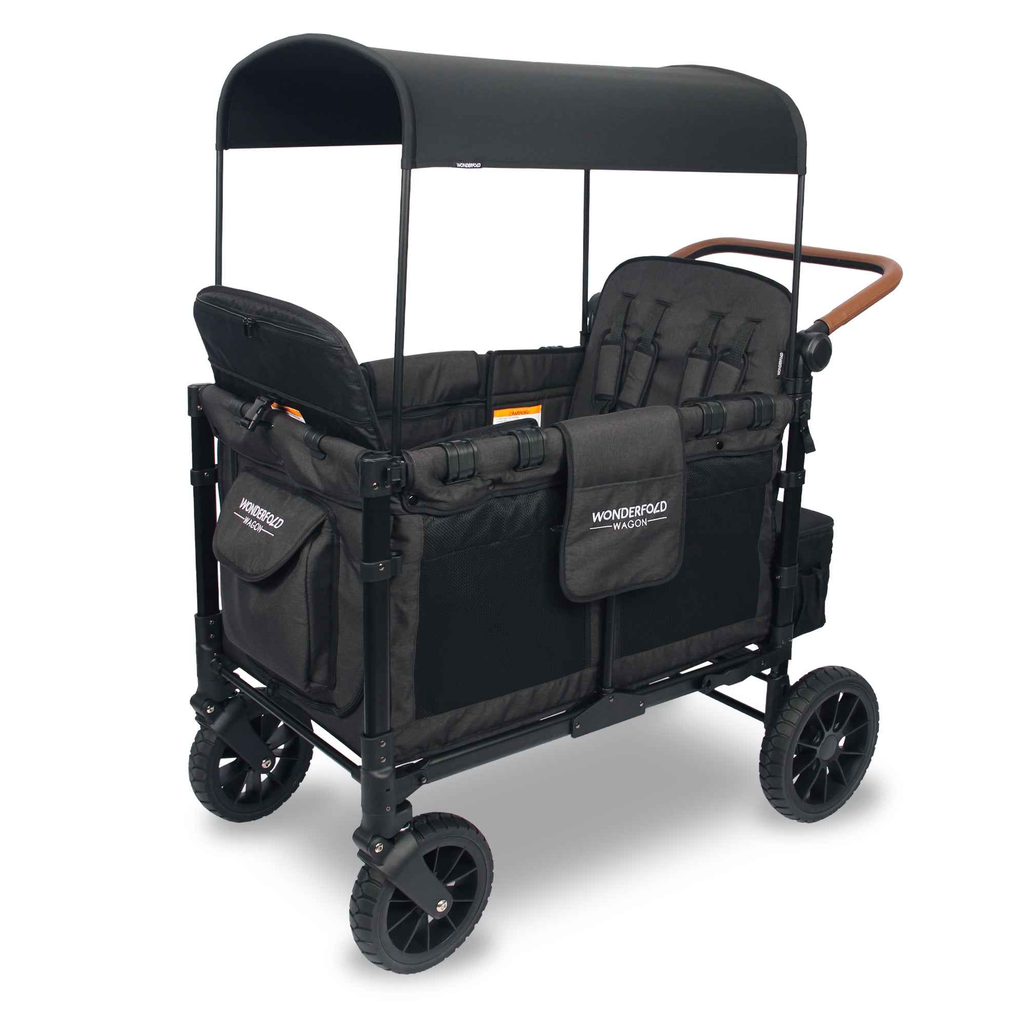 egg double pram black