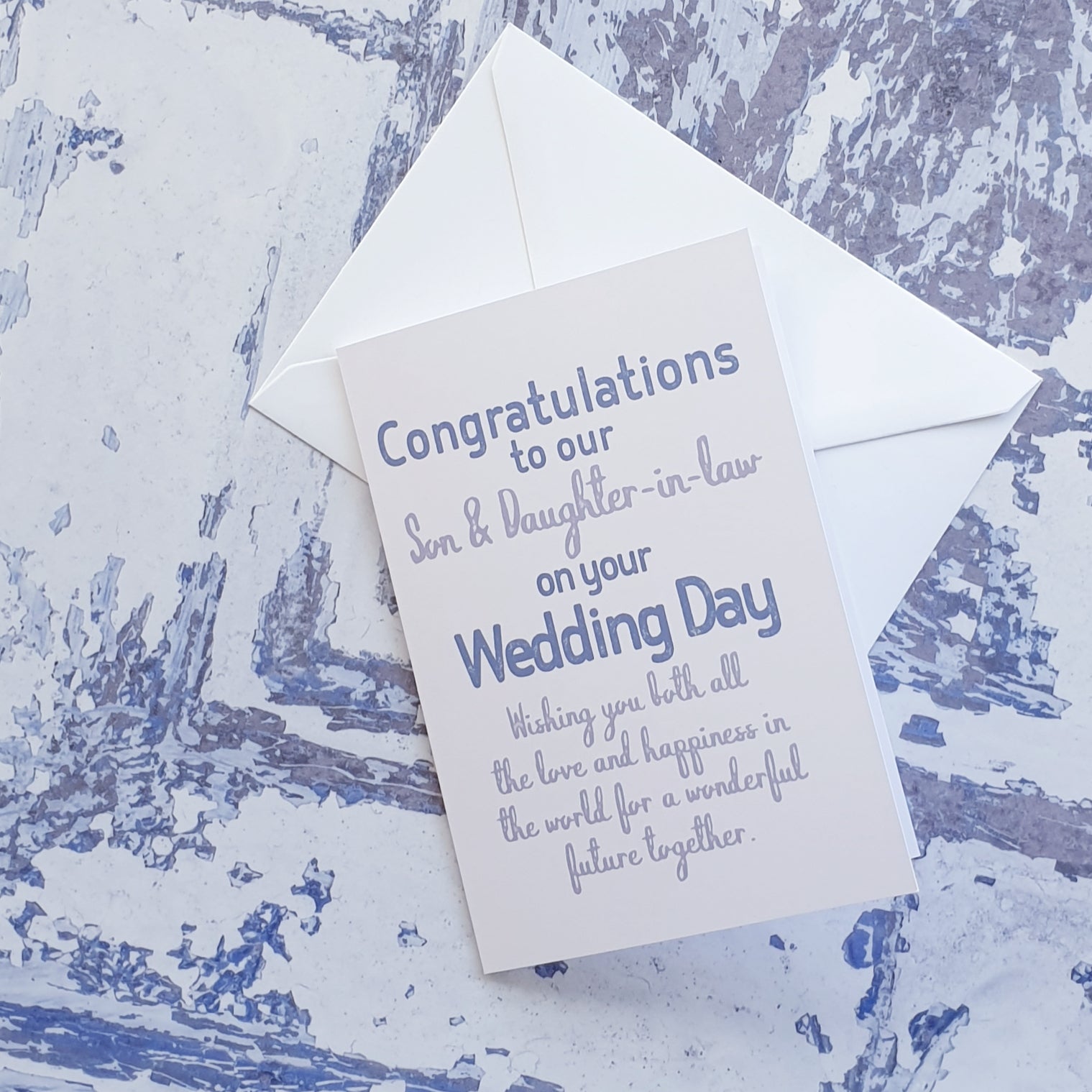 wedding card message to son and daughter in law