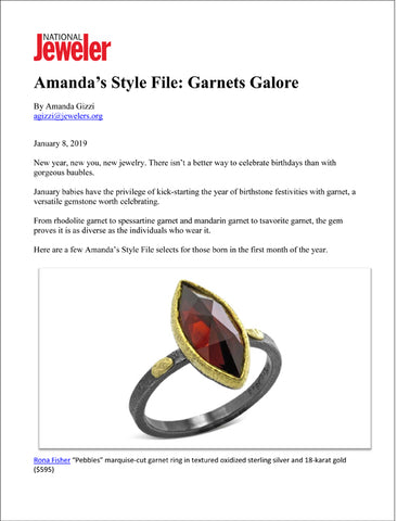 National Jeweler Amanda's Style File January 2019