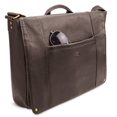 Hudson Leather Messenger Bag