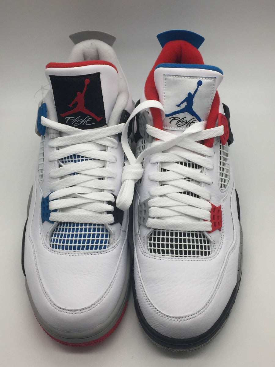 white military blue fire red jordan 4