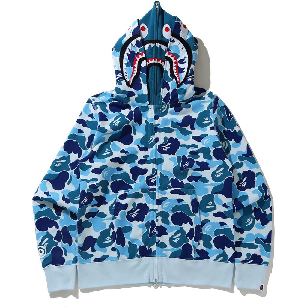 美品CAMO SHARK WIDE FULL ZIP DOUBLE HOODIE | labiela.com