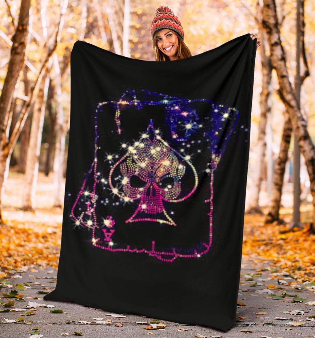 Aces and Skulls Microfleece Blanket - Merchandize.ca