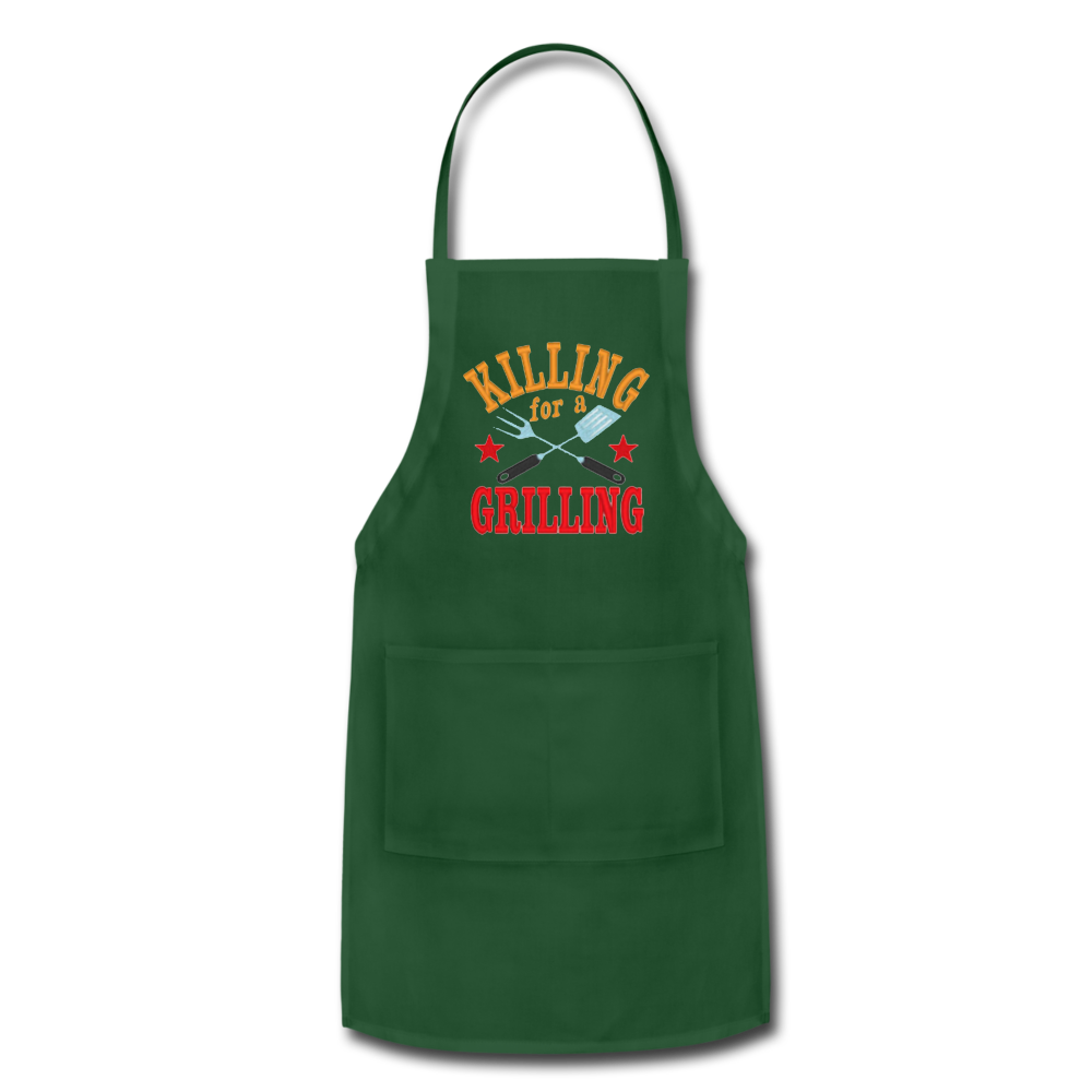 Killing For Grillin Adjustable Apron - Merchandize.ca