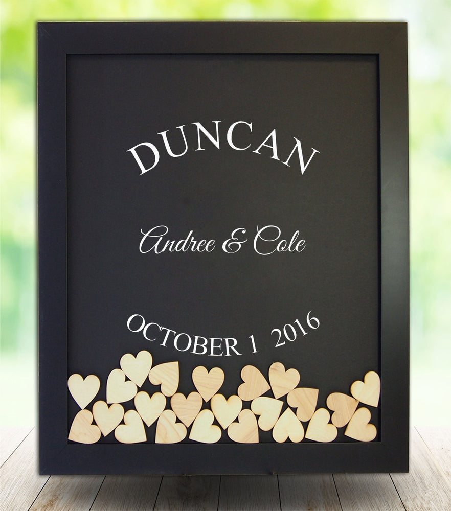 Vinyl Drop Box Guest Book Frame