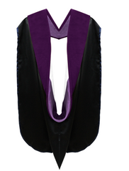 Doctor of Law Hood - Purple & White - Graduation Attire