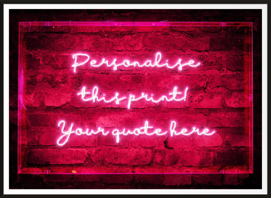 Personalised Neon Text Artwork