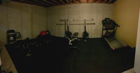 Home gym setup for my 30 day Chris Hemsworth workout challenge