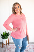 Hot Button Topic Mauve Henley Top