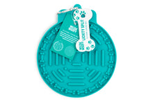 Wild & Woofy Round Silicone Pet Licking Mat in Teal
