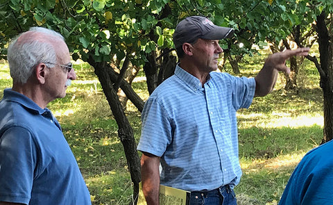 Jeff Main of Good Hummus Produce speaks at Easement Celebration