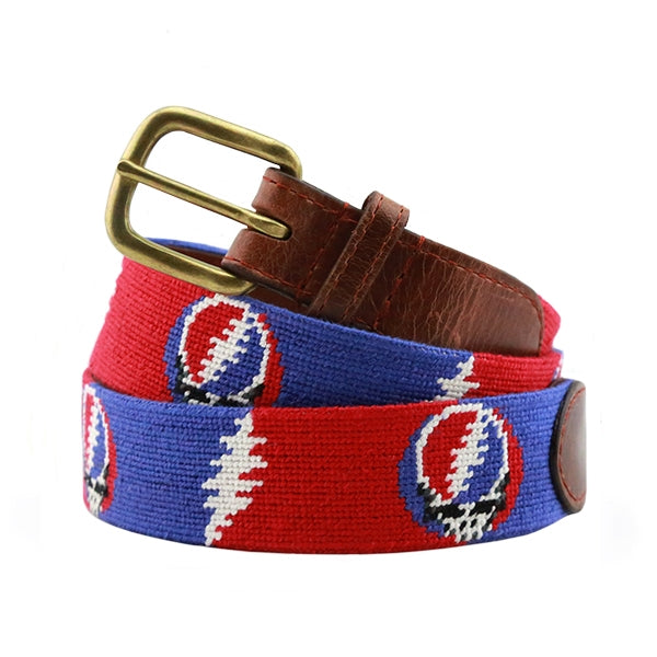 grateful dead needlepoint belt canvas