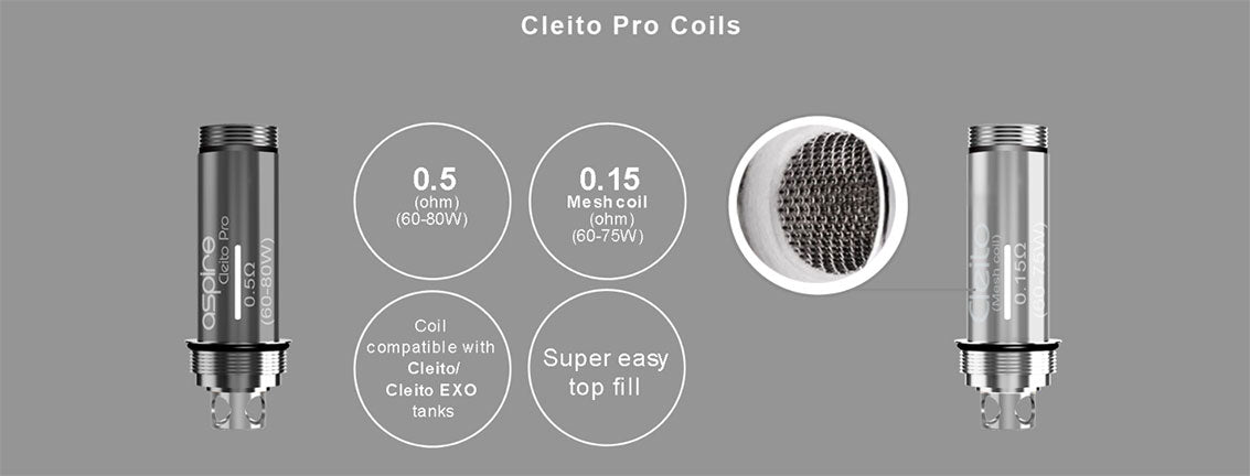 Aspire Cleito Pro Replacement Coils | Bay Vape