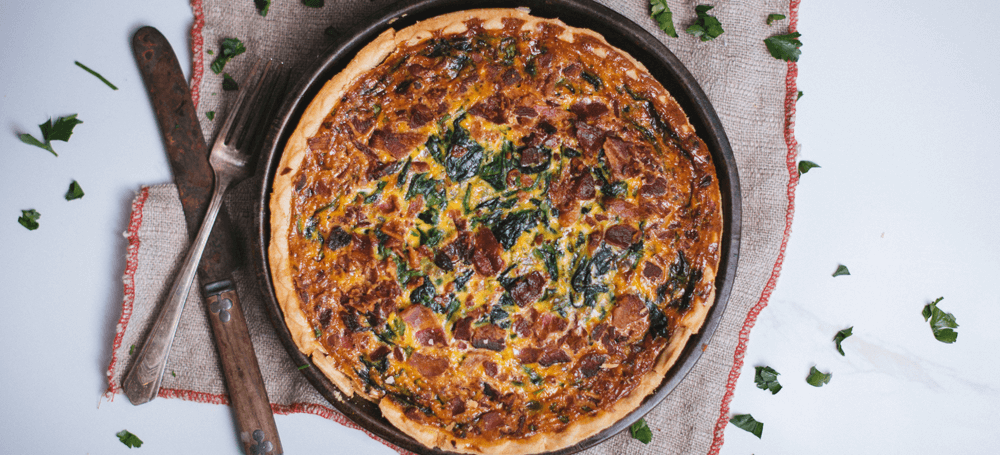 quiche with bacon and spinach