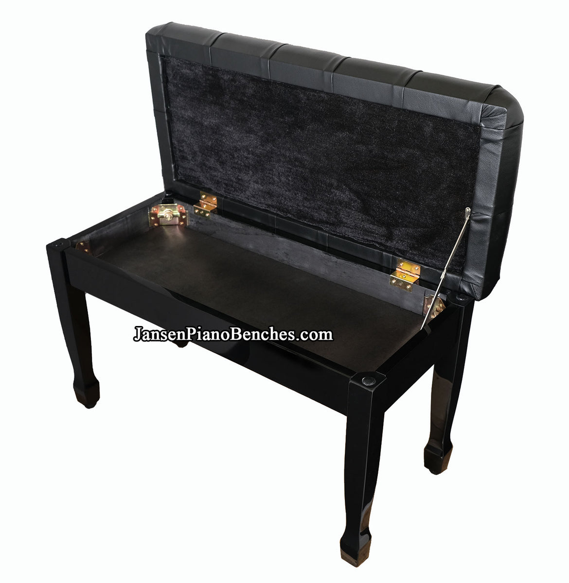 Premium Padded Piano Bench Diamond Tufted with Music Storage Jansen