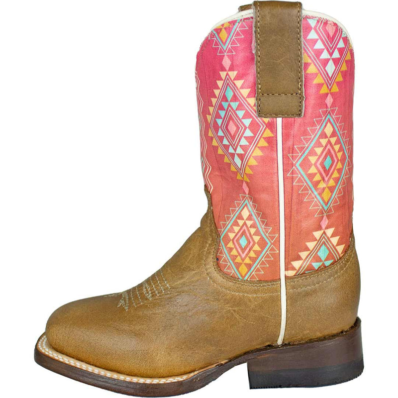 Roper Girls' Aztec Shaft Cowgirl Boots