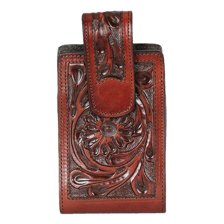Austin Accent Floral Tooled Leather Cell Phone Case