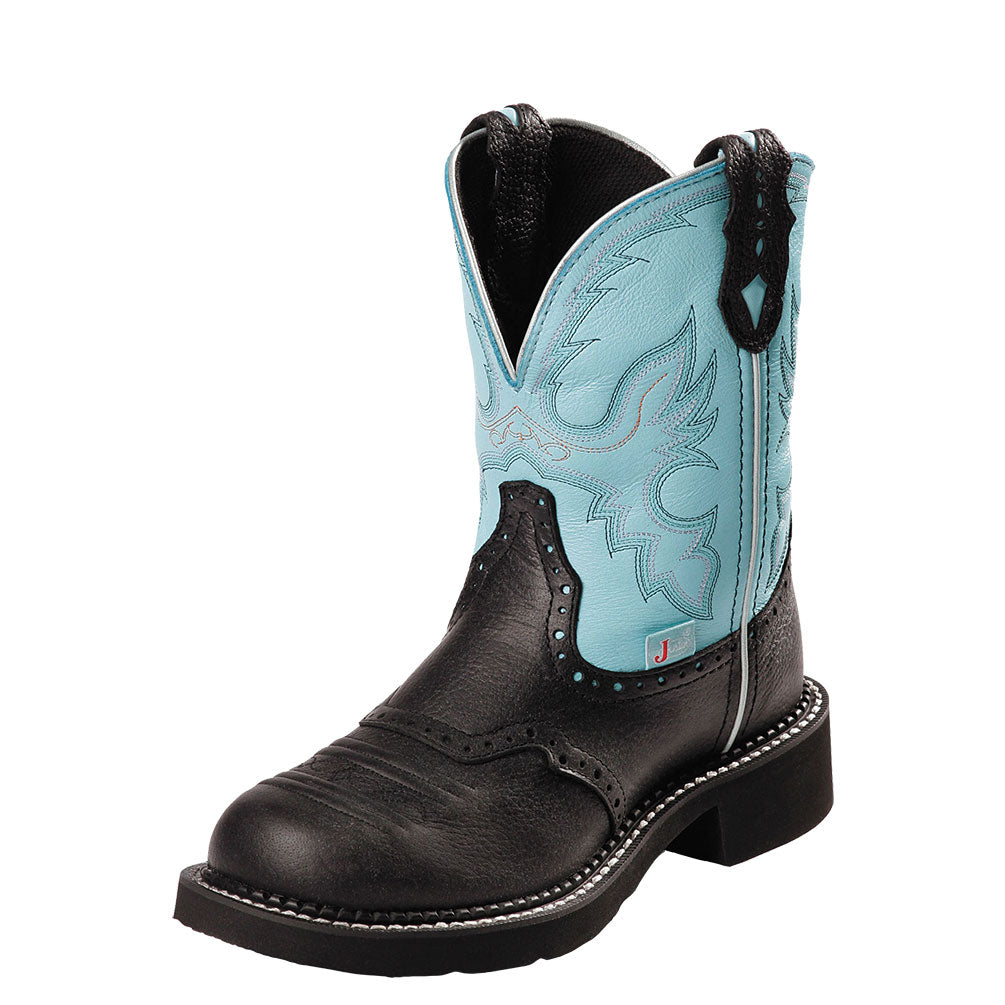 black and teal cowgirl boots