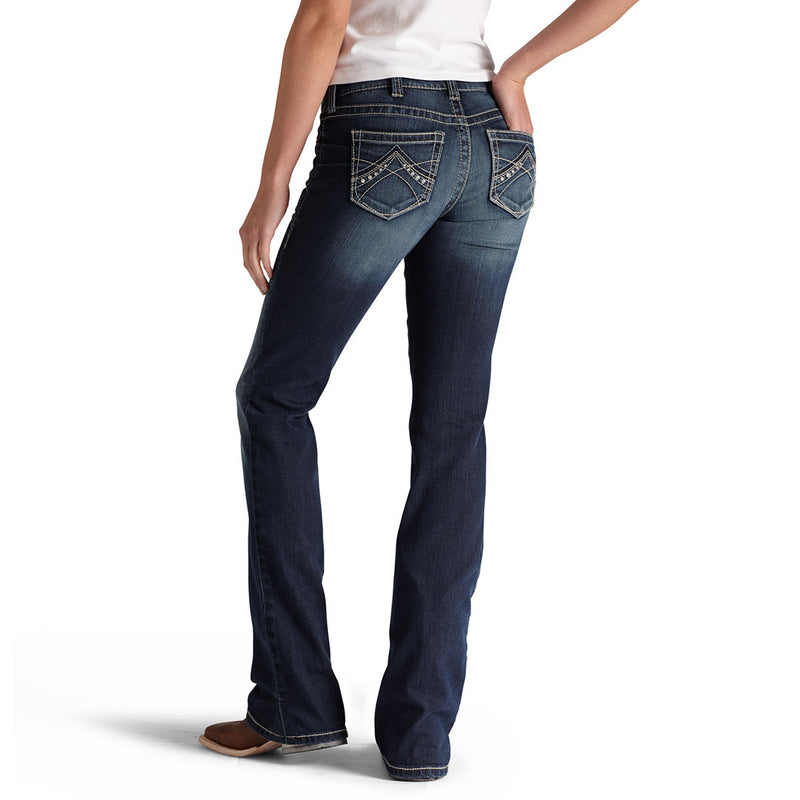 Ariat Women's R.E.A.L. Entwined Mid Rise Bootcut Jeans